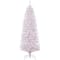 7.5ft. Pre-Lit White Fraser Fir Pencil Artificial Christmas Tree, Clear Lights